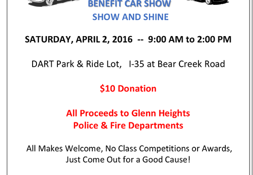 Glen Heights Benefit Car Show